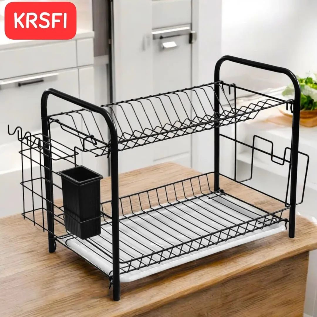 Egouttoir Organisateur de vaisselle à 2 niveaux