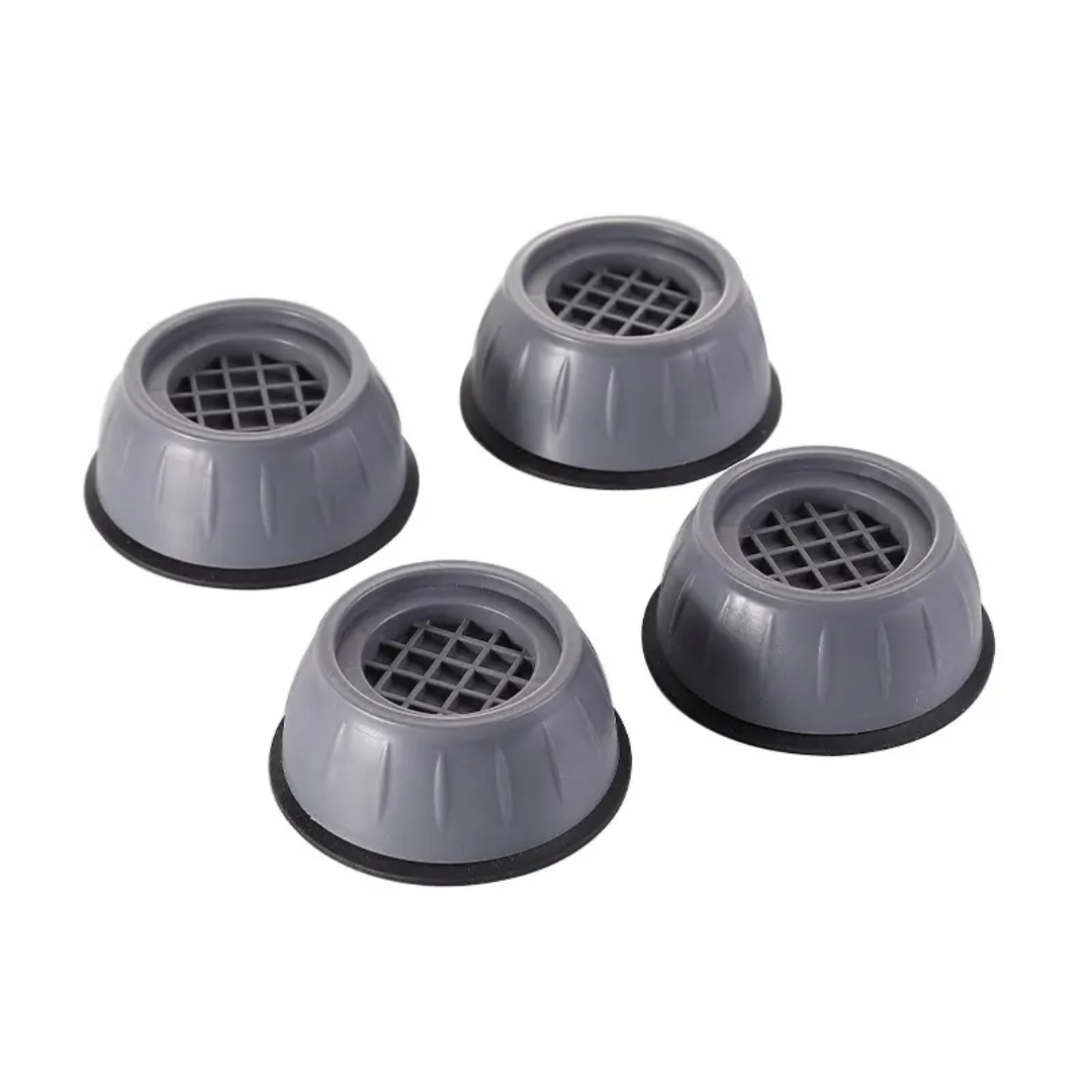 Coussretours de Pieds Anti-Vibration, Polymères en Caoutchouc, Antidérapant, Silencieux, Universel, Machine à Laver, Réfrigérateur, Meubles, Support d'Amortisseurs, 4 Pièces